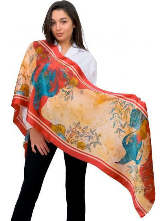 Kalfas Luxury Silk Ολομέταξο Γυναικείο Φουλάρι