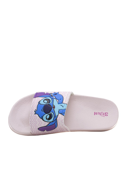 Kids' Flip Flops Pink Stitch