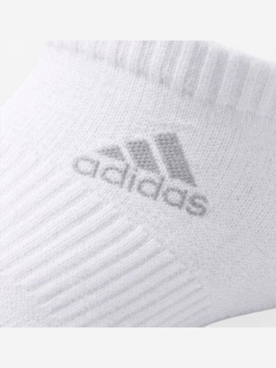 adidas Cushioned Low-cut Αθλητικές Κάλτσες Λευκές 3 Ζεύγη