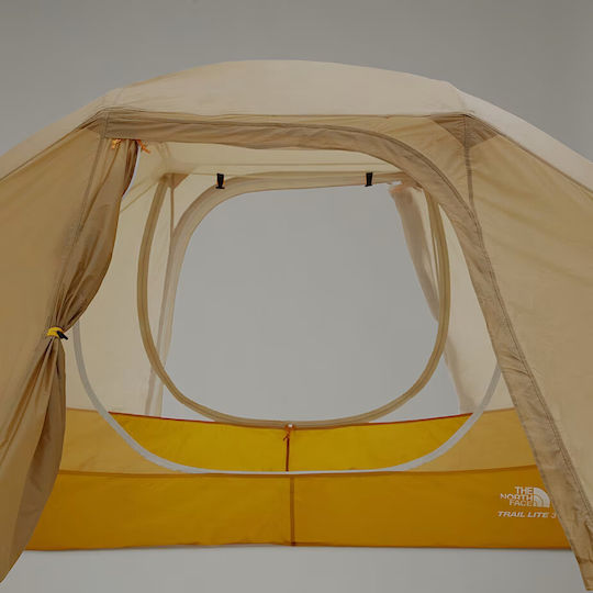 The North Face Trail Lite 3P Cort De Camping Igloo Bej Cu Dublu Material Pentru 3 Persoane Kaki Stone/Galben Arrowwood