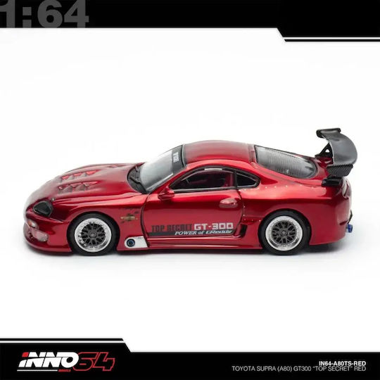 Model Mașină Toyota Supra A80 Top Secret Roșu Scara 1:64 Inno64