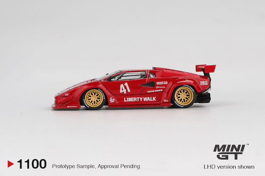 Model Car Lamborghini Countach Lbworks Red 2025 Scale 1:64 Mini GT MGT01100-L
