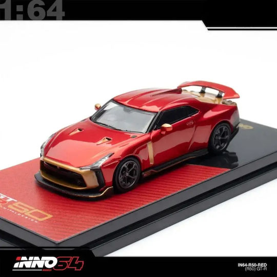 Model Mașină Nissan R50 Gt-r Italsedign Roșu Scara 1:64 Inno64