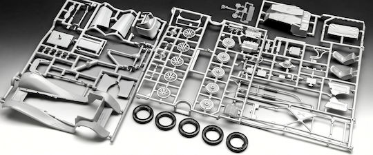 Assembly Model Revell Jaguar Ss 100 Car 75 Pieces