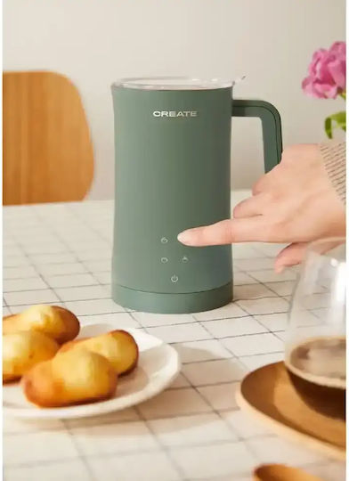 Create Milk Frother Studio Dispozitiv pentru Spumă de Lapte Caldă și Rece cu Acoperire Antiaderentă 580ml