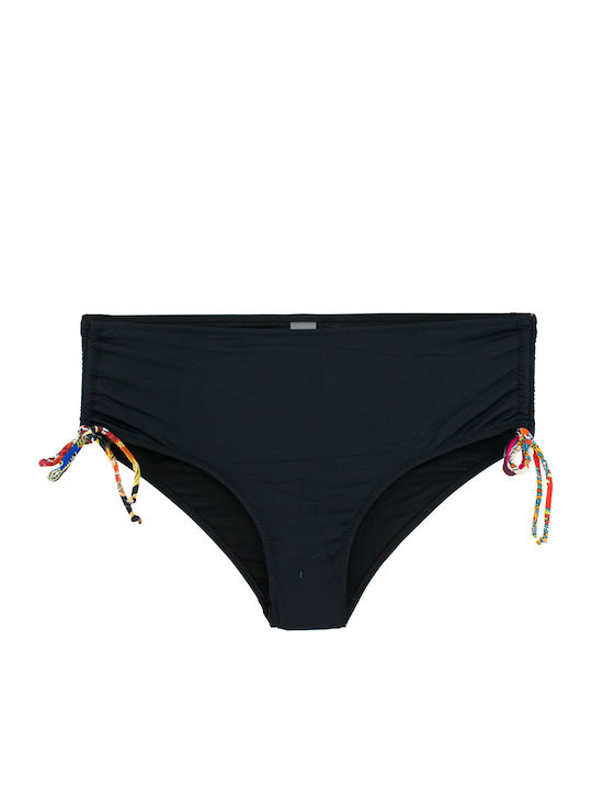 Plus Size Costum de Baie Bikini cu Balenă Cupe Flexfit Negru