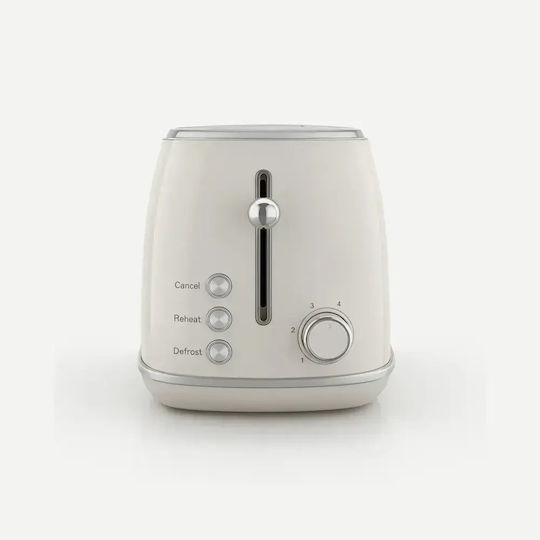 Sweiss Toaster 2 Slots 850W Beige