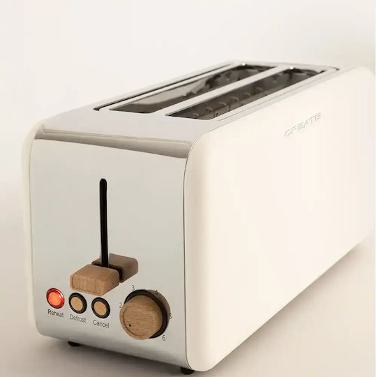 Create Φρυγανιέρα 2 Θέσεων 1500W Μπεζ
