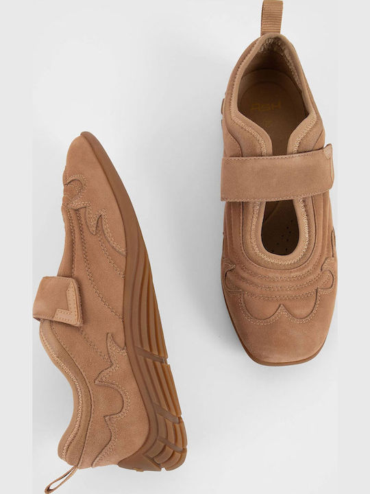 Magda Women's Ballerina Shoes With Strap In Beige Colour