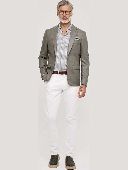 Men’s Suit Jacket with Slim Fit Green