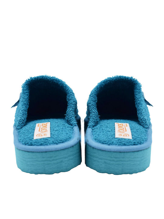 Closed-Toe Terry Women's Slippers Black