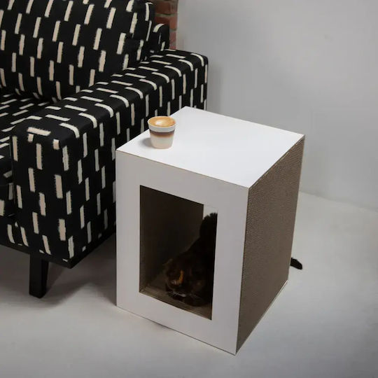 2in1 Cat House Hoopo White