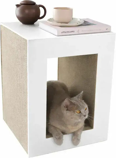 2in1 Cat House Hoopo White