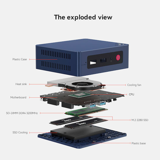 Beelink S13 Mini PC (N-Series N150/12GB DDR4/512GB SSD/W11 Pro)
