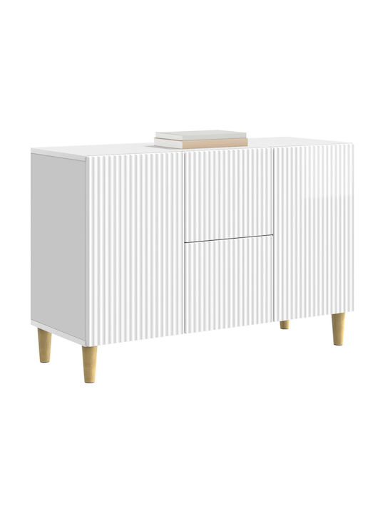 Holzsideboard mit Schubladen Weiß 89x34.5x60cm