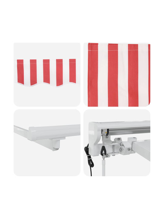 vidaXL Pavillon Terrasse Rote 4.5x3.5m