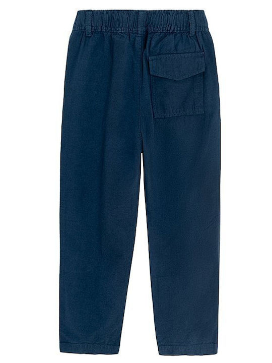 Kids Linen Trousers Blue