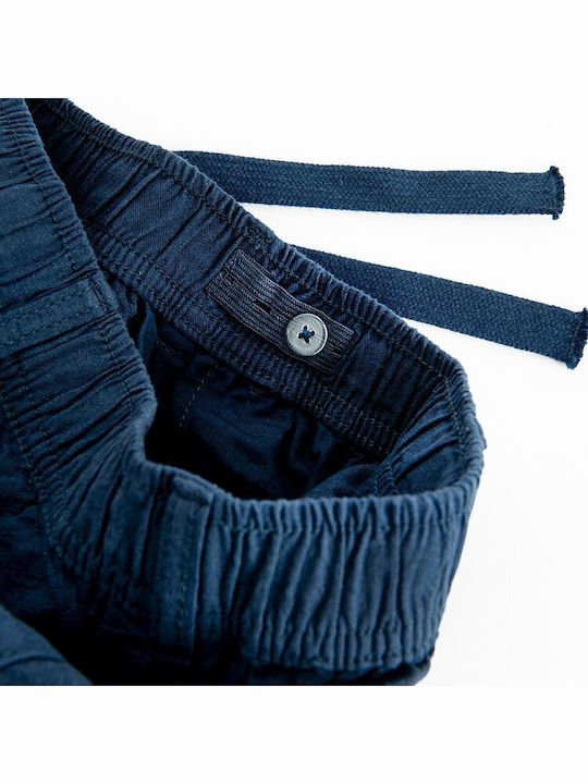 Kids Linen Trousers Blue