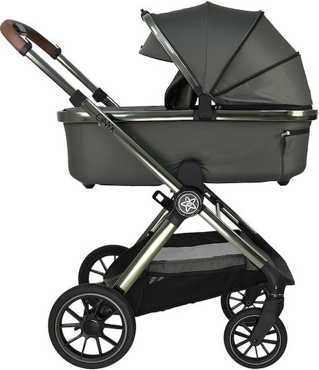 Bebe Stars Onyx Ρυθμιζόμενο Καρότσι 2 σε 1 Kατάλληλο για Nεογέννητο Dusty Olive
