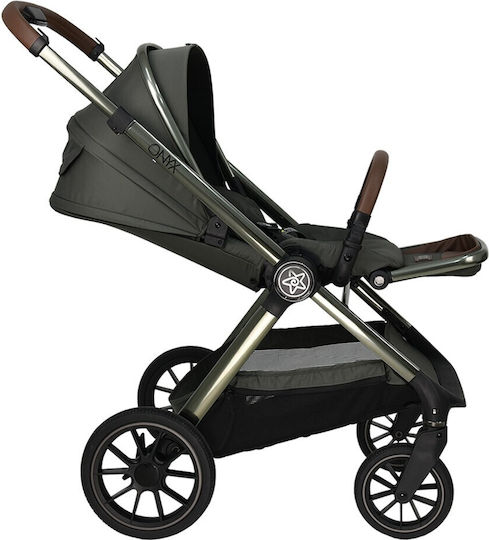 Bebe Stars Onyx Ρυθμιζόμενο Καρότσι 2 σε 1 Kατάλληλο για Nεογέννητο Dusty Olive