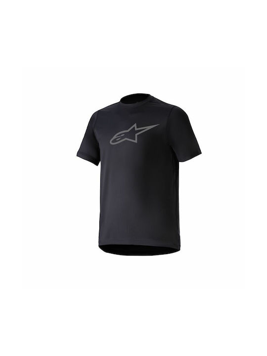 Alpinestars Мъжка Къс Ръкав Колоездене Блуза Планинско Колело Черна