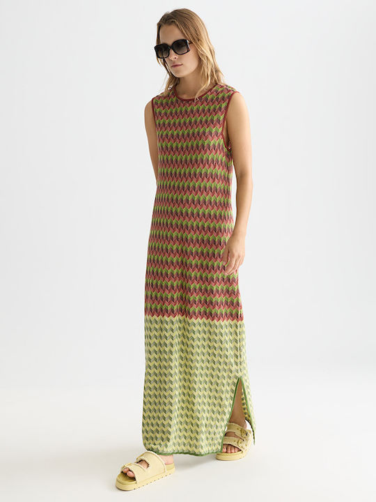 Scotch & Soda Gestricktes Damenkleid Ganztägig Mehrfarbig