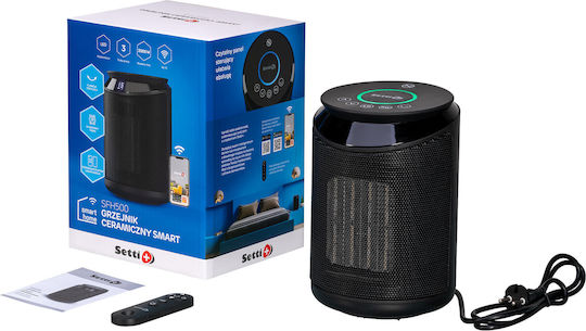 Setti+ Керамичен Аеротермо За Стая Подов Черен 2000W