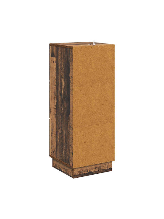 Wooden Storage Drawers with 3 Drawers L33xW34.5xH87cm
