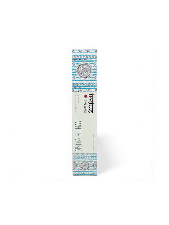 Raumdüfte Sticks Indus Treasures Hochwertiges Diskretes Parfüm Dauerhaft Weißer Moschus White Musk – 15g