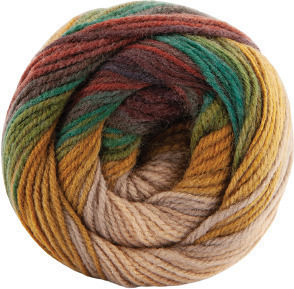 Kamgarn Papatya Batik Strickgarn Col554-35 Kermidi-Grün-Mustard Mehrfarbig Acrilyc 100gr 360m