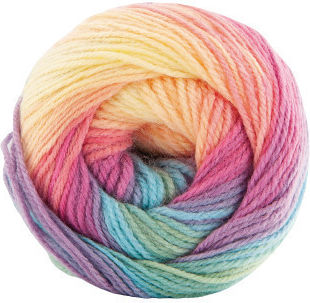 Kamgarn Papatya Batik Νημα Πλεξιματος Col554-11 Rainbow Παστελ Πολυχρωμο Ακρυλικο 100gr 360mtr