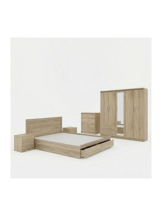 Schlafzimmermöbel-Set Olympus Sonoma 160x200cm 5 Stück