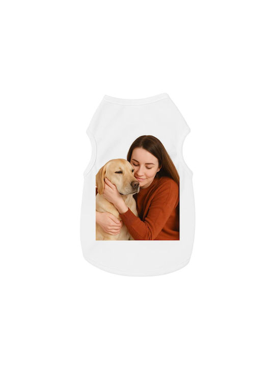 Woof Up Dog Shirt White Pocket