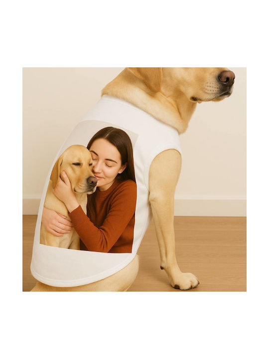 Woof Up Μπλούζα Σκύλου Λευκή 5xl