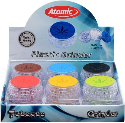 Râșniță de Tutun At-plastic 0212521 Grinder 48mm 3 Părți Cutie 12 Bucăți