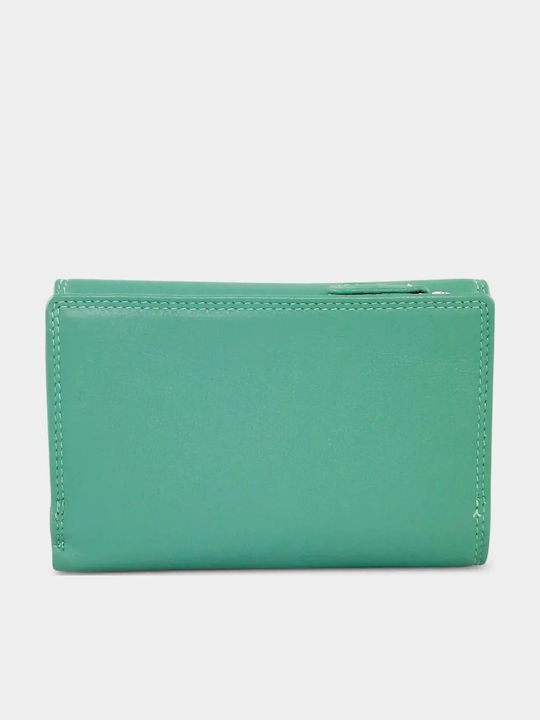 Large Leather Women's Wallet with RFID Green