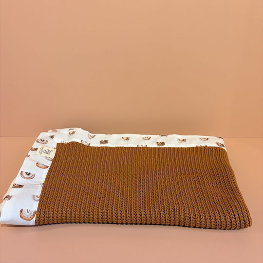 Grandes Suenos Babydecke Wickeltücher für Kinderzimmer Baumwolle Braune 75x100cm