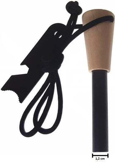 Robuster Überlebensfeuerzünder Mit Holzgriff Mehrzweck-Scraper Depox Holz 11 Cm