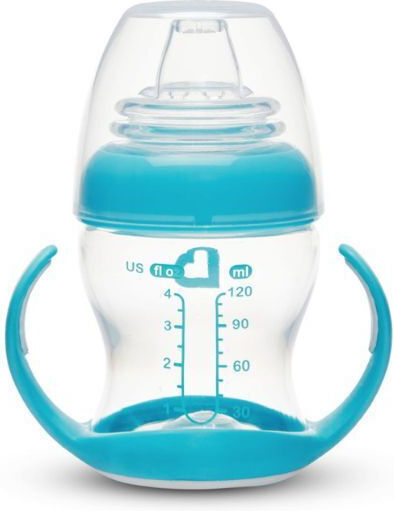 Munchkin Gentle Cup Εκπαιδευτικό Μπιμπερό Σιλικόνης με Λαβές Γαλάζιο για 4m+ 118ml