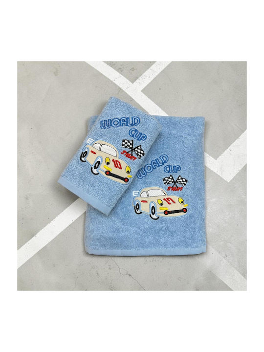 Linea Home Set of Baby Towels 2pcs World Cup Blue