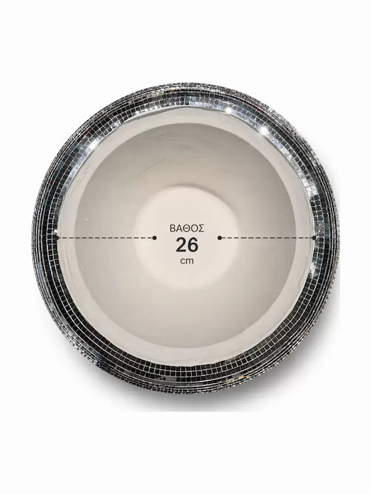Διακοσμητικό Κασπω Γλάστρα Mirror 100cm Luxury Premium Disco Style Διακοσμητικό Κασπω Γλάστρα Mirror 100cm Luxury Premium Disco Style