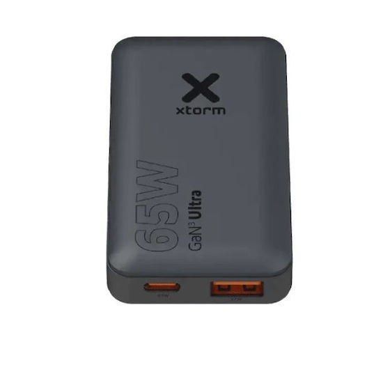 Xtorm Φορτιστής Χωρίς Καλώδιο με Θύρα USB-A και Θύρα USB-C 65W (Travel)