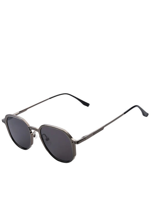 De Sunglasses Beige Sunglasses with Horn-Rimmed Frame De Sunglasses Beige Sunglasses with Horn-Rimmed Frame