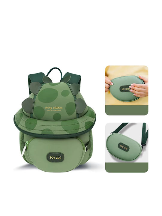 zoy zoii Kinder Tasche Rucksack Grüne 24,5x21,5x12cm