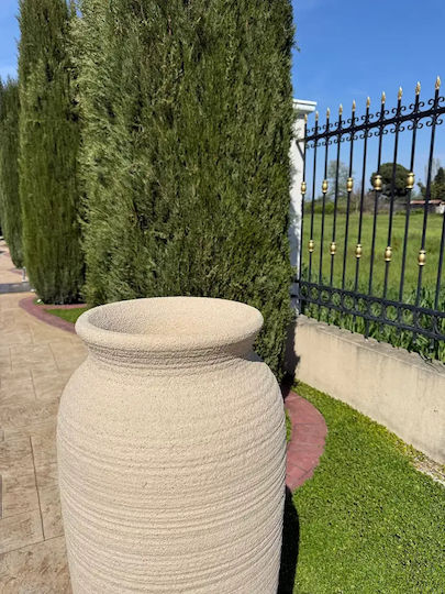 Decorative Vase Polyresin Beige 36x36xH44cm