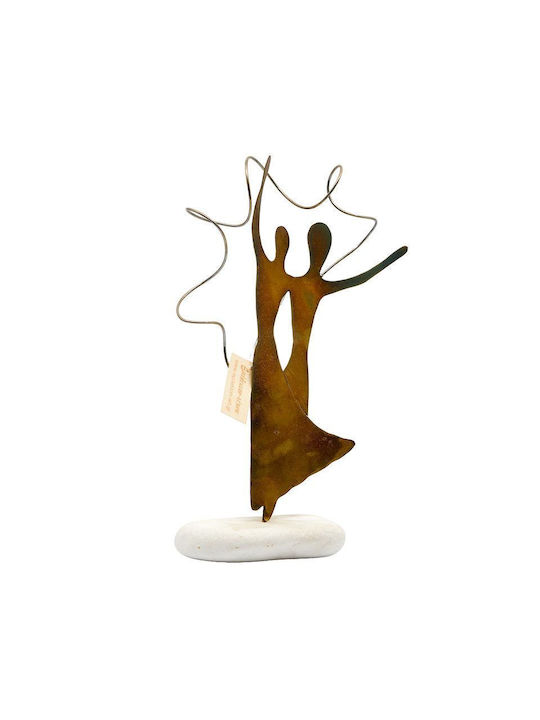 Epilekton Art 01-659 Handmade Tabletop Decor Brass Figurines Dance 15x20