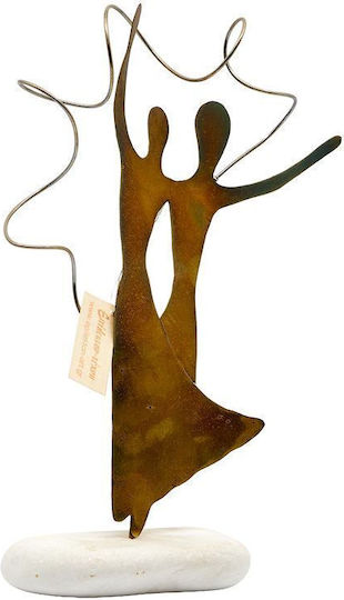 Epilekton Art 01-659 Handgemachtes Tischdekoration Bronzefiguren Tanz 15x20