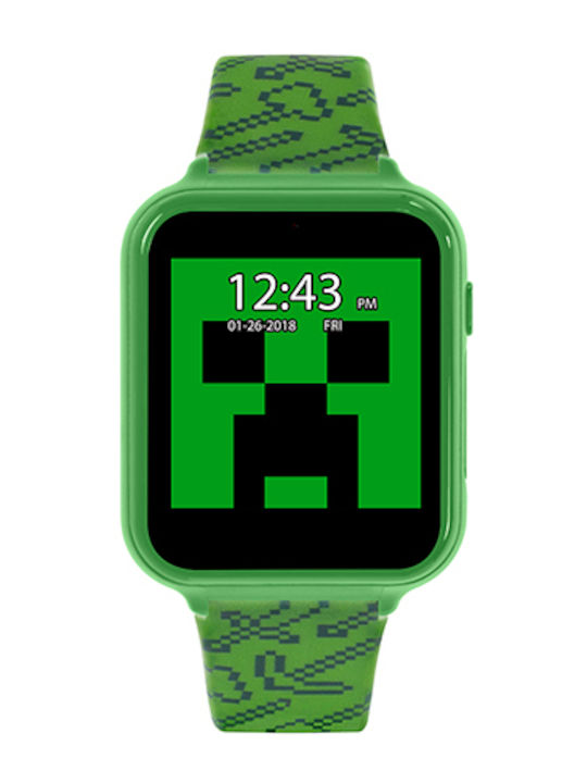 Minecraft Kids Smartwatch with Camera Green