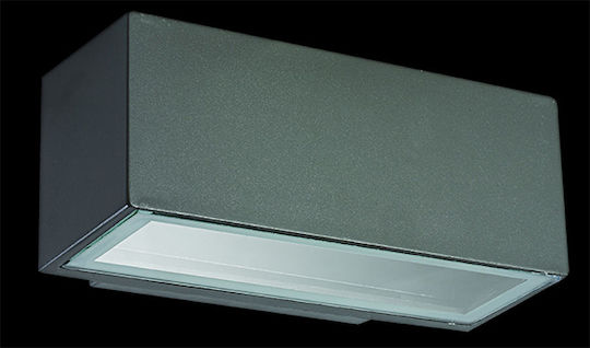 Sun Light Стенен Външен Плафон E27 IP44 Двоен лъч 22x12εκ.