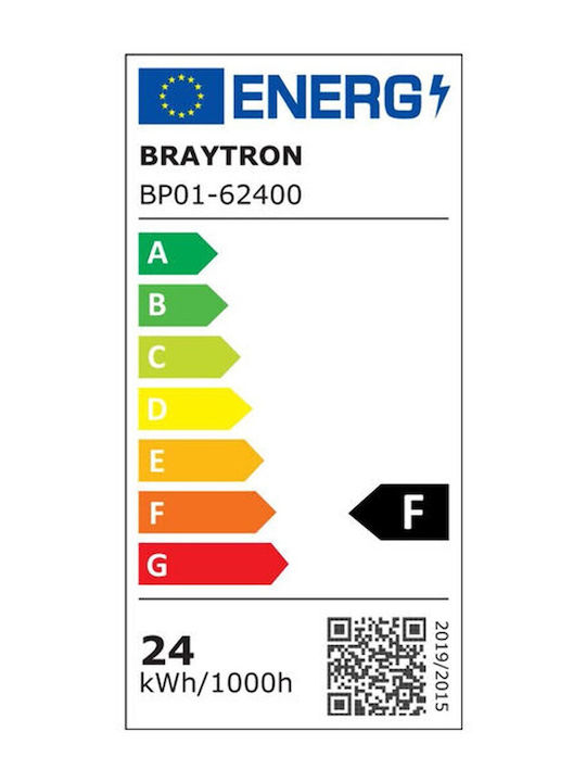 Braytron Round LED Panel 24W with Warm White Light 3000K